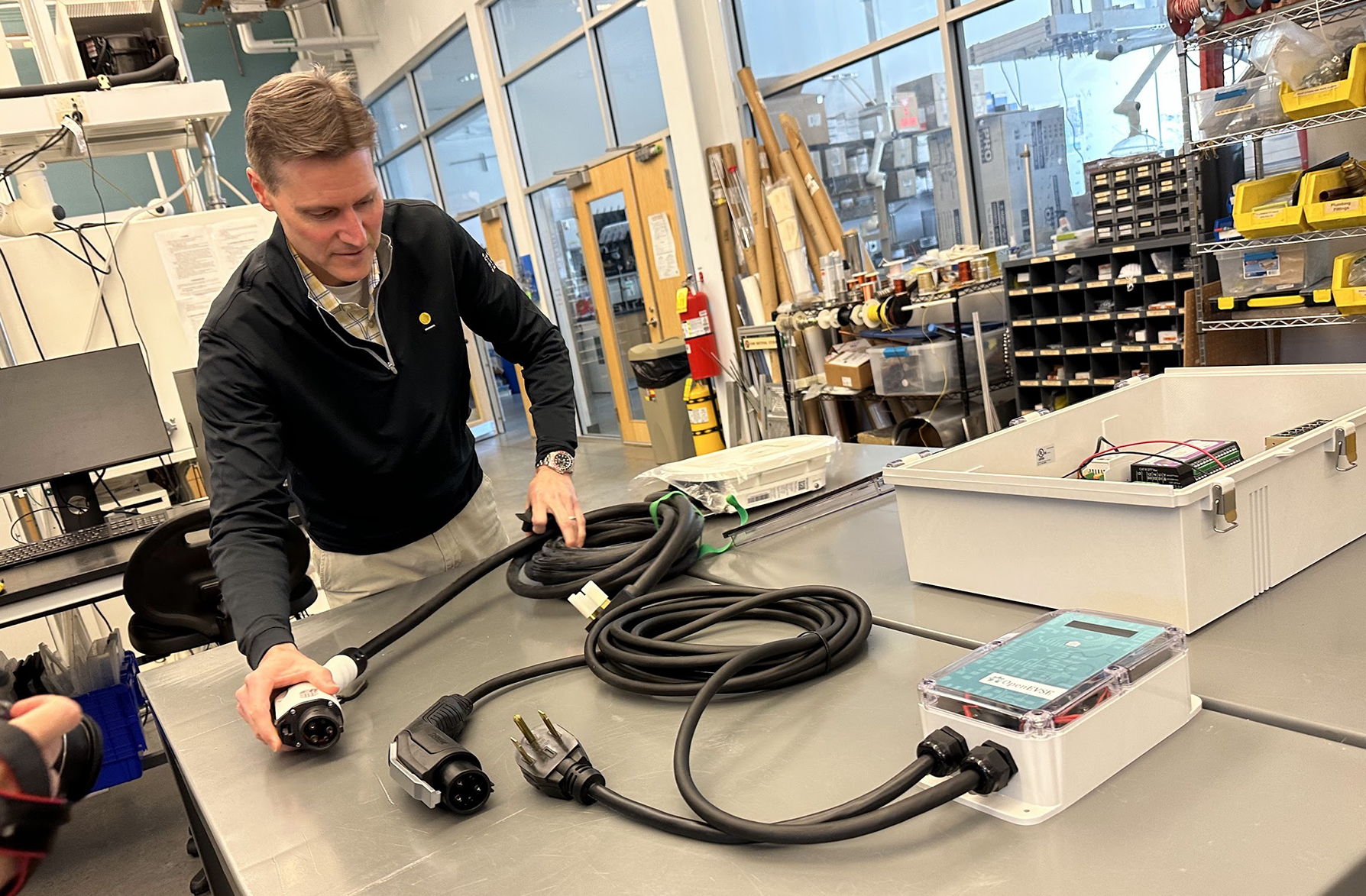 Rich Simmons in the Carbon Neutral Energy Solutions Laboratory